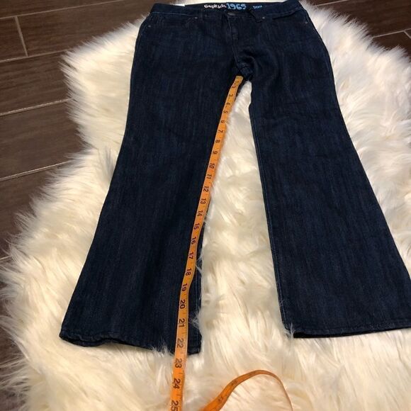Gap kids dark washed denim bootcut jeans sz 8 plus - Picture 5 of 5